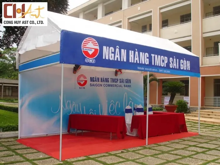  thi c&ocirc;ng gian h&agrave;ng hội chợ 