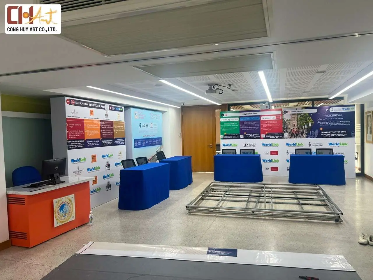 backdrop hội thảo gi&aacute;o dục