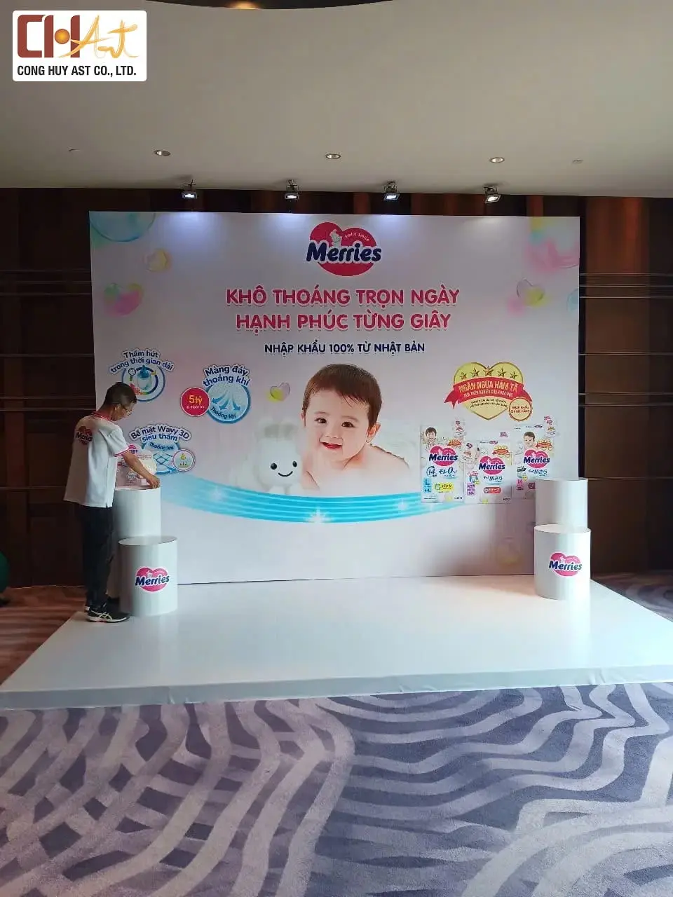 thi c&ocirc;ng backdrop s&acirc;n khấu