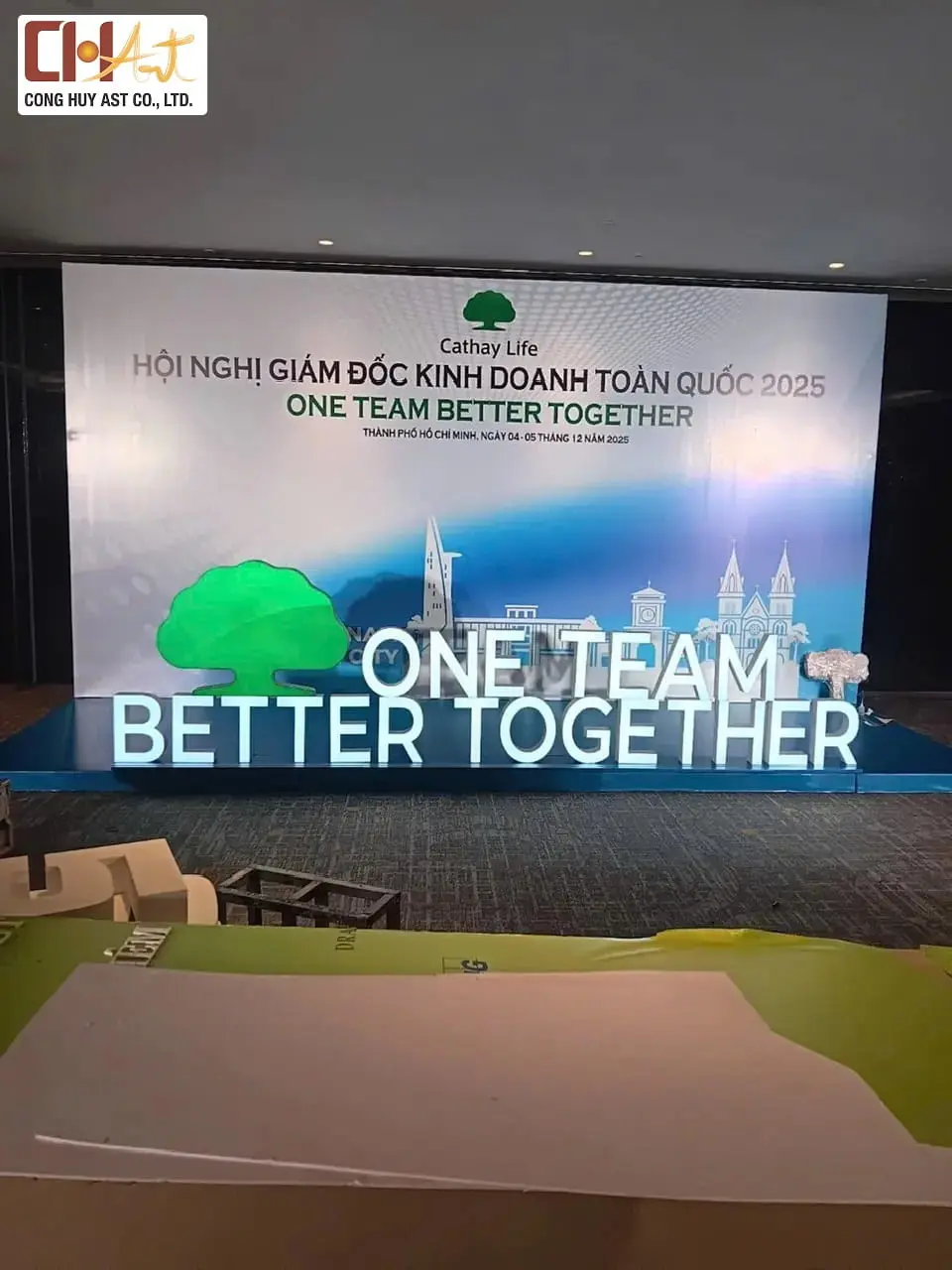 thi c&ocirc;ng backdrop s&acirc;n khấu