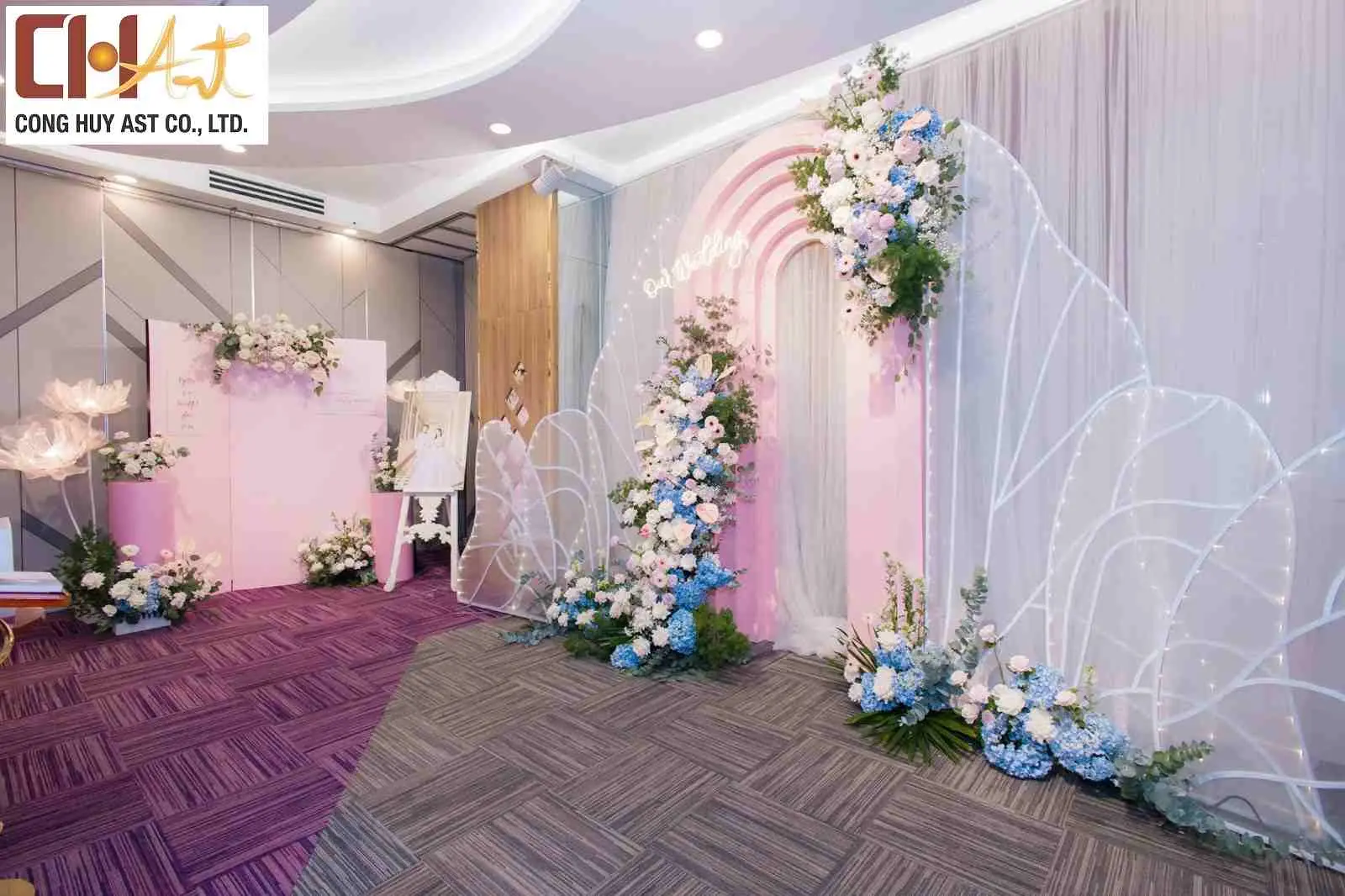 trang tr&iacute; sảnh đ&oacute;n kh&aacute;ch