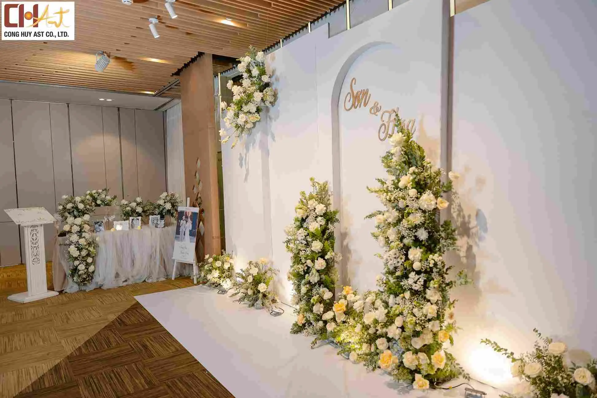 trang tr&iacute; sảnh đ&oacute;n kh&aacute;ch